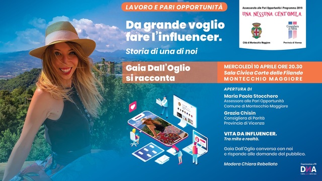 Una Nessuna Centomila 2019 – Lavoro e Pari Opportunità DA GRANDE VOGLIO FARE L’INFLUENCER