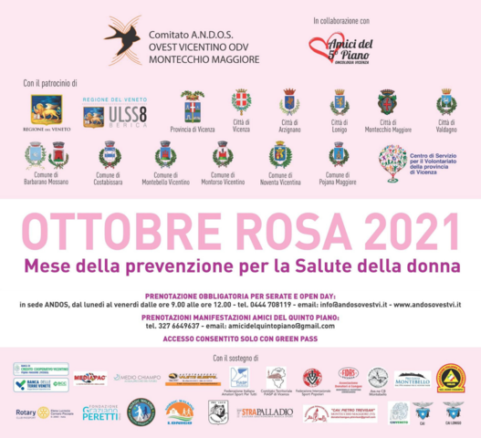Ottobre Rosa 2021: Nuove frontiere nella lotta contro il cancro alla mammella e Prevenzione e stili di vita