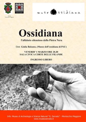 Serata sull'ossidiana e sul museo di Pau 