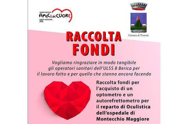 Raccolta fondi a favore del reparto di Oculistica dell'ospedale di Montecchio Maggiore